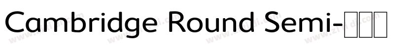 Cambridge Round Semi字体转换